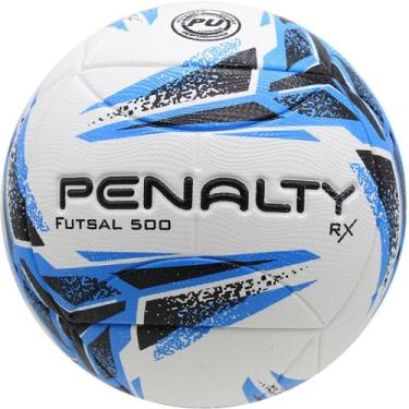 Imagem de Bola Futebol Futsal Penalty RX500 XII, Branco, Azul, U