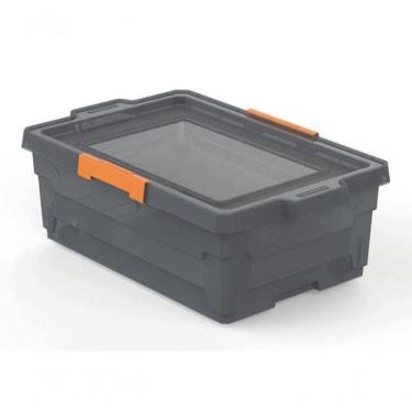 Imagem de Caixa Organizadora Tramontina T-force Fumê 40 Litros