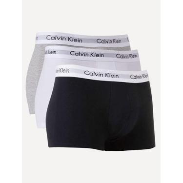 Imagem de Cuecas Calvin Klein Underwear Plus Trunk Stretch Branca/ Preta/ Mescla