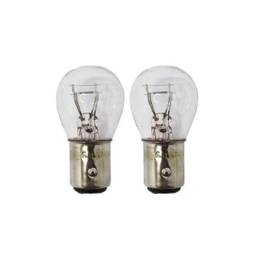 Imagem de Par de lampadas 2 polos 7528 12v 21w halogena amarela - HELLA