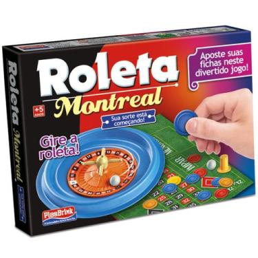 Imagem de Roleta Montreal Jogo Brinquedo Infantil Tabuleiro Pino Tabuleiro Ficha