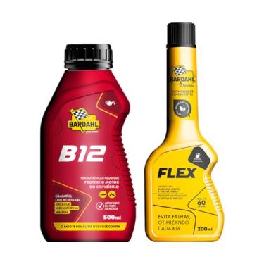 Imagem de Kit Aditivo Óleo B12 Gasolina Etanol Flex 200ml Bardahl