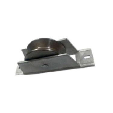 Imagem de Roldana Ferro Maciça 70 Tipo V (cantoneira) Cavalete Alumínio - Ferros