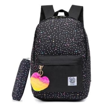 Imagem de Mochila Spector Escolar Casual Estojo Resistente 17 Litros-Feminino