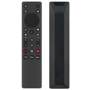 Imagem de ALLIMITY Controle remoto de voz de substituição adequado para TCL QM6K QM7K Series Mini LED QLED 4K HDR TV 55QM7K 65QM7K 75QM7K 85QM7K 98QM7K 115QM7K 55QM6K 65QM6K 75QM6K 85QM6K 98QM6K 98QM6K 55QM6K