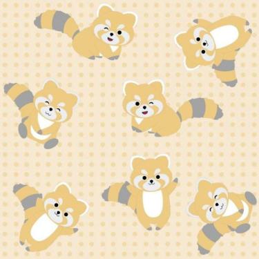 Imagem de Papel De Parede Infantil Guaxinim