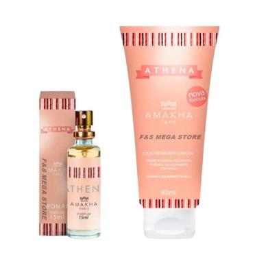 Imagem de Kit Presente Feminino Perfume Hidratante Athena Amakha Paris