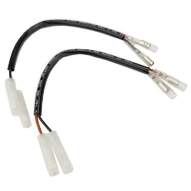 Imagem de Aharon Luzes de seta indicadoras de LED para motocicleta, adaptador de fio de cabo de 12 V para Triumph