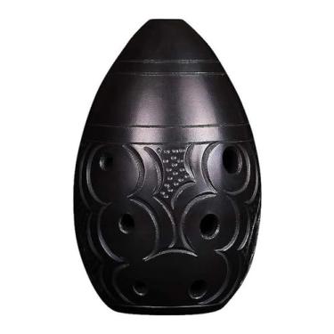 Imagem de WYNSJDBB ocarina Ocarina Terracota 8 furos esculpidos à mão Ocarina Instrumento Musical de Desempenho Profissional Música Ocarina Presente Adultos Crianças Iniciantes, Preto