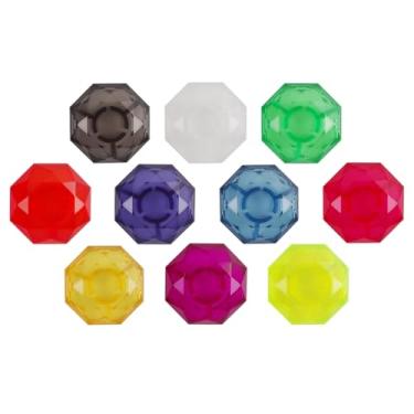 Imagem de SUNGOOYUE Toppers de Pedal de Efeito, Tampa de Proteção Antiderrapante Abs Pc para Pedais de Efeito de Guitarra Com 10 Peças (RPP-3 Estilo Diamante Colorido)