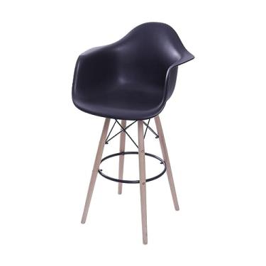 Imagem de Banqueta Pp Com Braço Dkr Or Design Preto