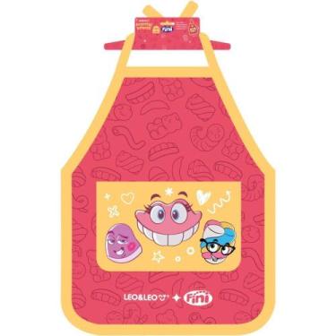 Imagem de Avental Escolar Decorado Fini com Bolso Infantil Resistente - Leonora
