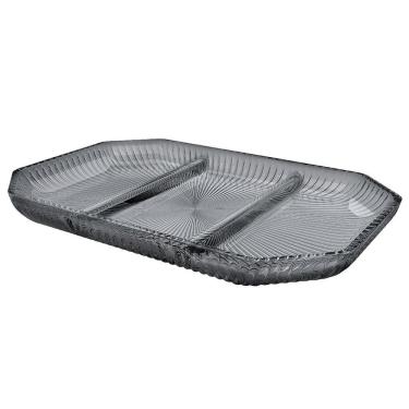 Imagem de Petisqueira de Vidro Cameratta 21cm Fumê - Trio - L`Hermitage