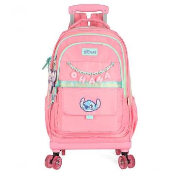 Imagem de Mochila Com Rodas Stitch Salmao - Unico Salmão