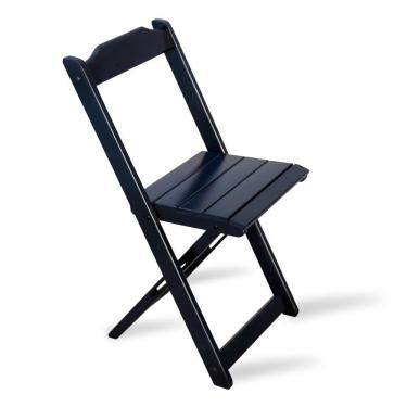 Imagem de Kit 3 Conjunto Com Jogo De Mesa 70x70 Com 4 Cadeiras Dobráveis - Preto - Cor: Preto