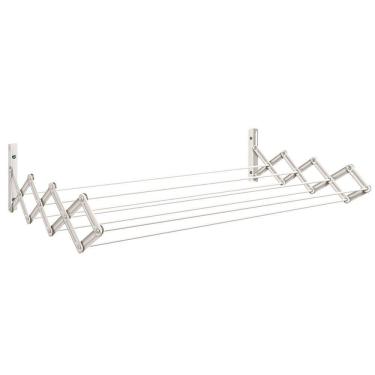 Imagem de Varal Sanfonado 1200Mm Estrutura Em Aço Vs1200 Branco