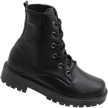 Imagem de Bota Coturno Marina Carvalho Cosmopolita Tratorada Feminina, Preto, 38