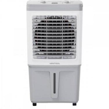 Imagem de Climatizador de Ar 60L com Tripla Função Climatiza Umidifica e Ventila 150W Branco Cinza Clipro 110V