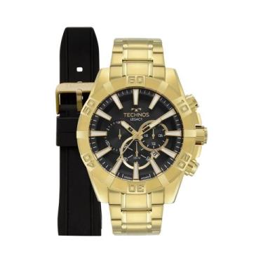 Imagem de Relógio Technos Masculino Legacy Troca Pulseira Dourado JS26AET/T1P
