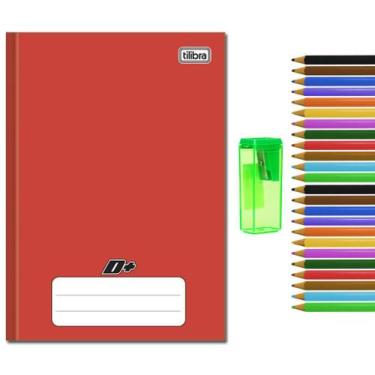 Imagem de Kit Material Escolar Caderno Apontar Lapis de Cor Volta As Aulas 2026 