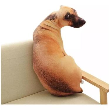 Imagem de Almofada Cachorro Caramelo Meme 60 Cm Pegadinha Viral
