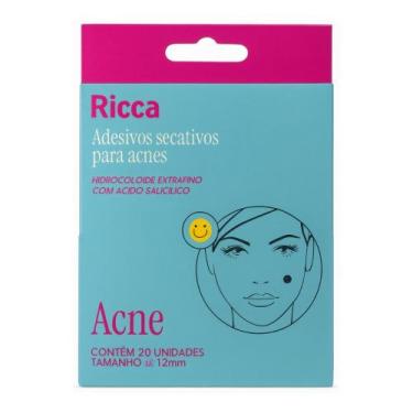 Imagem de Adesivo Secativo para Acne Espinha Cravo Smile 20 unidades Ricca