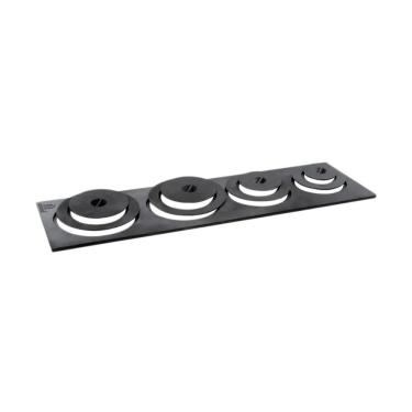 Imagem de Chapa de Redução para Fogão a Lenha 10049LB Metal 4 Furos Pesada Distribuição Uniforme de Calor Libaneza