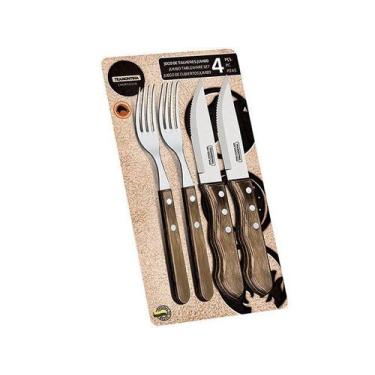 Imagem de Kit Churrasco 4 Peças - Tramontina Polywood 21198/908