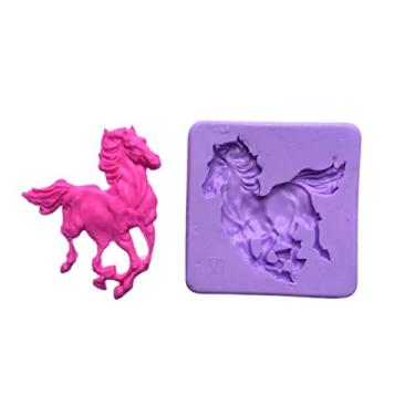 Imagem de Confeitaria dos moldes, F770 MOLDE DE SILICONE CAVALO CONFEITARIA ARTESANATO