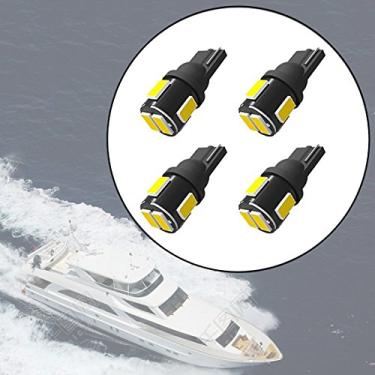 Imagem de Shangyaun 906 lâmpadas de LED T10 base cunha lâmpada de barco marinho ajuste luz de popa âncora luz luzes de navegação luz completa luz de mastro para caiaque Saitboat Pontoon Boat DC12V branco (pacote com 4)