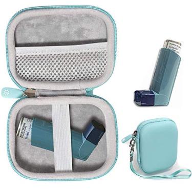 Imagem de GETGEAR Estojo com suporte para inalador de asma, estojo compacto e resistente para inalador Ventolin prático para adultos e crianças (somente caso)
