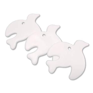 Imagem de Peso do balão de pomba branca - pacote com 25 - pesos religiosos - pesos cristãos, comunhão, batismo, casamento