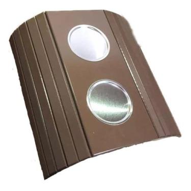 Imagem de Esteira Decorativa Laqueada Apoio Sofá Alumínio Chocolate