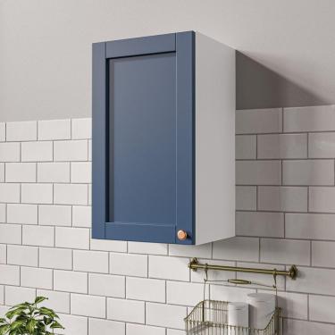 Imagem de Aéreo 1 Porta 40 cm Arizona CabeCasa MadeiraMadeira Branco/Azul