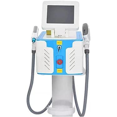 Imagem de Profissional 2 Em 1 Máquina De Remoção De Pêlos A Laser IPL Portátil OPT Máquina De Remoção De Tatuagem Para Salões De Beleza Studio Spa, Remoção Permanente De Pêlos Com Compressa De Gelo Para Cor