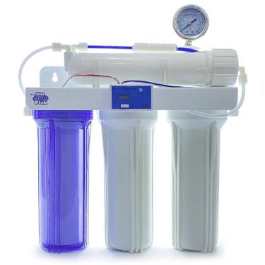 Imagem de Filtro Osmose Reversa 100Gpd + Manometro + Tds In-Line Dual