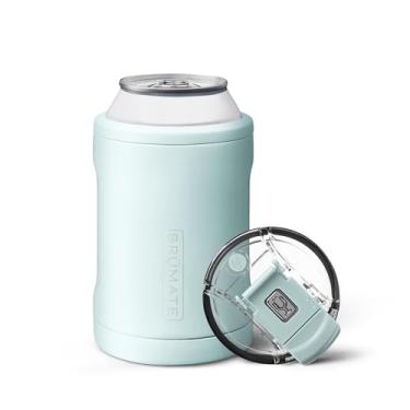 Imagem de BrüMate Refrigerador de latas Hopsulator Duo 2 em 1 isolado para latas de 355 ml + copo 100% à prova de vazamento com tampa | Pode isolar para seltzer forte, cerveja, refrigerante e bebidas