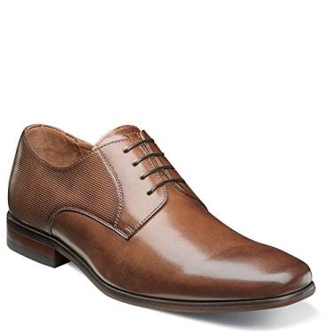 Imagem de Florsheim Oxford masculino de bico simples, Cognac Smooth/Perf, 9