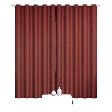 Imagem de Cortina Sala Quarto Cetim Cristal Blackout Film 3,00X2,50Alt