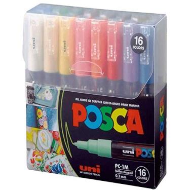 Imagem de Marcador, Uni-Ball, Uni Posca, PC-1M, 59.0500, 16 Cores