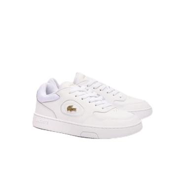 Imagem de Lacoste Tênis feminino Lineset, Branco/Ouro, 37