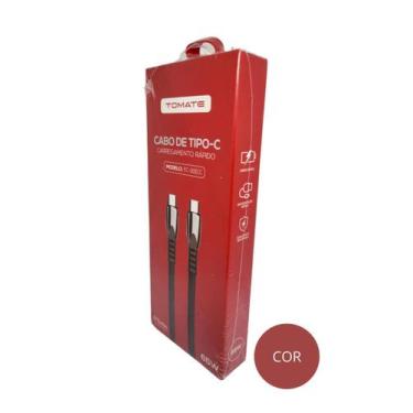 Imagem de Cabo de dados type-c para type-c turbo 1.2m 3.5a 65w tomate tc-301cc, 