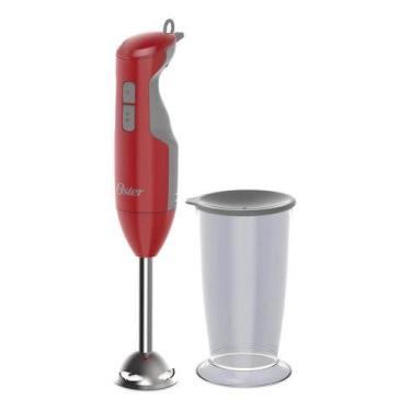 Imagem de Mixer Oster Versatile Haste De Aço Inox E Copo 750 Ml 110v, Vermelho/C