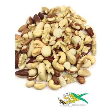 Imagem de Mix de castanha de Caju Pará Amendoa Macadamia Nozes 1kg Sem Amendoim 