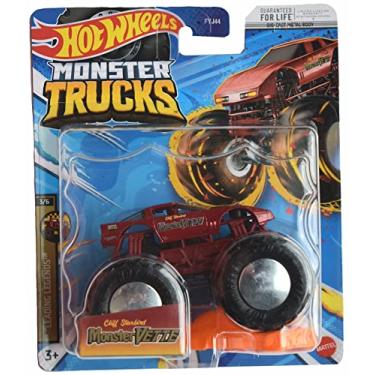 Imagem de Hot Wheels Monster Trucks Monster Vette, 2023 Connect and Crash Car, Carro Monstro, Crianças, Unissex