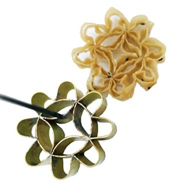 Imagem de DOK JOK Buquê de biscoito girassol 6,3 cm de diâmetro molde de biscoito crocante flor de latão flor de lótus molde em forma de flor tailandesa sobremesa tailandesa vem com receita tailandesa tailandesa tailandesa kanom Amazon