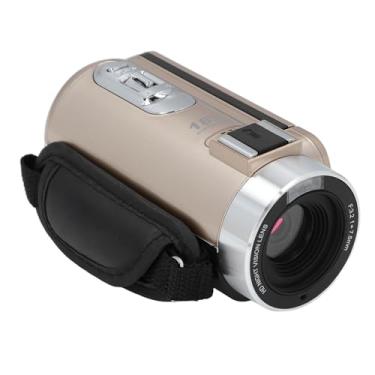 Imagem de Câmera de Vídeo Filmadora Câmera Digital Gravador Full Hd 1080p 30mp 3.0 Polegada Rotação de 270 Graus Lcd 18x Zoom Digital Filmadora Anti Shake (Ouro)
