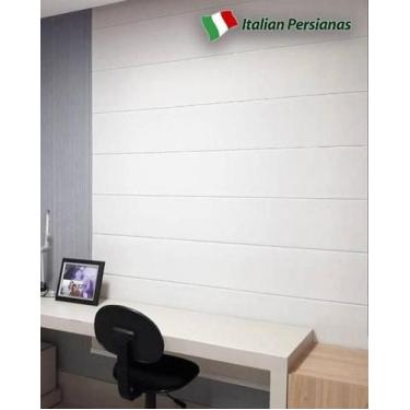 Imagem de Persiana Romana Blackout Vinílico 1,30x1,40 Branco - Italian Persianas
