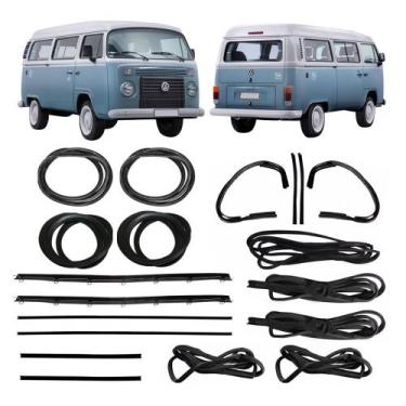 Imagem de Kit Completo Borracha Porta Motor Canaleta Kombi Carat 97/13 - Superce