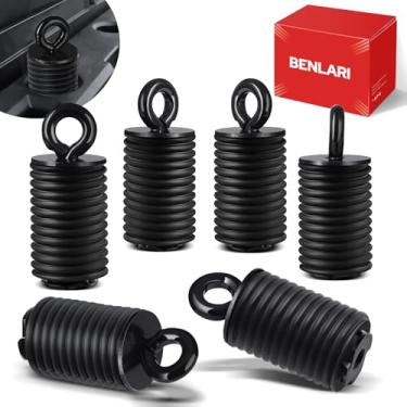 Imagem de Benlari 1 polegada ATV Tie Down Anchors Lock and Ride Iron Ruber Apto para Polaris RZR Sportsman Ace 2013-2025 Preto